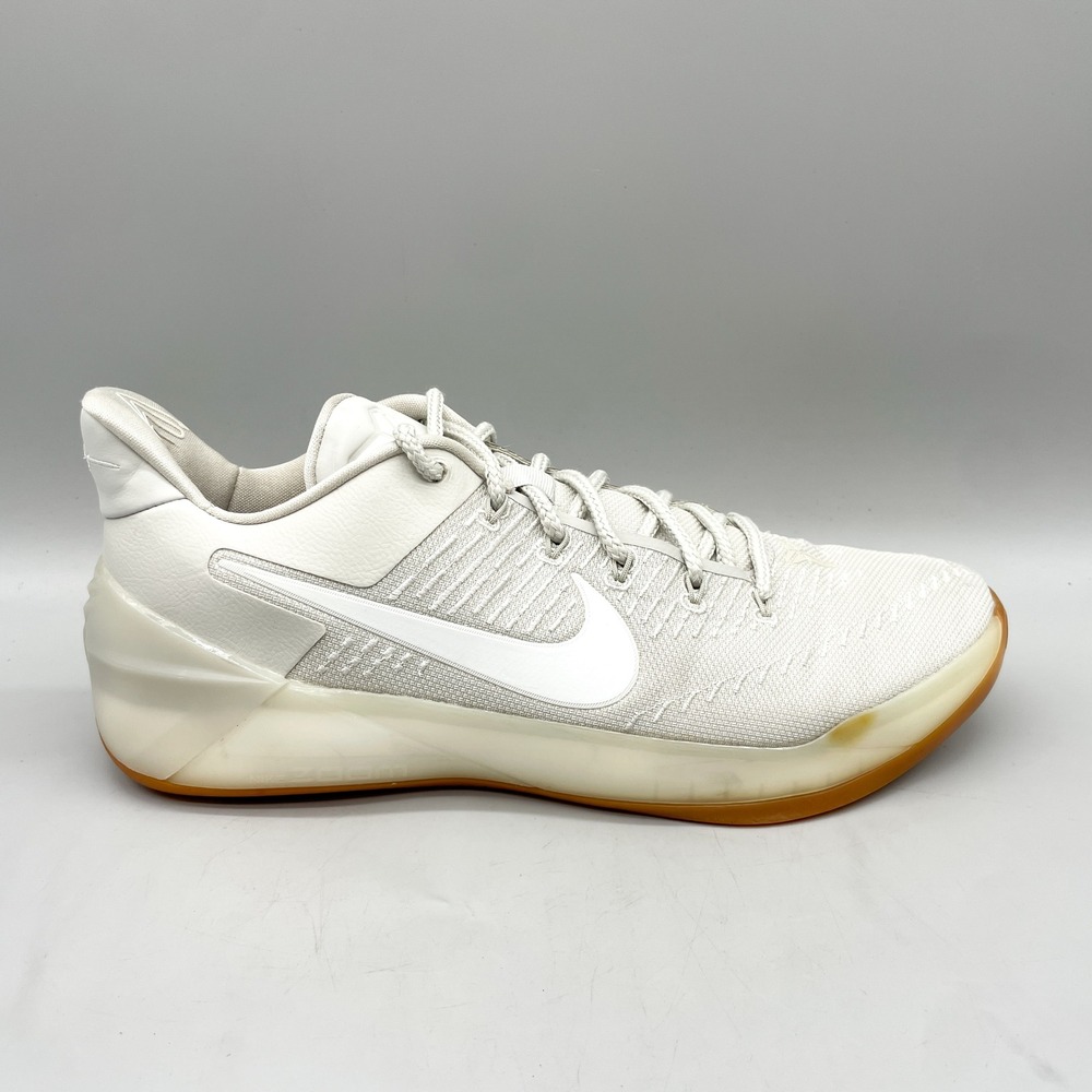 Nike Mens 13 Kobe AD Basketball Shoes Light Bone White Gum Sporty Athletic